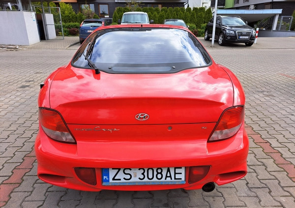 Hyundai Coupe cena 3999 przebieg: 188000, rok produkcji 1999 z Szczecin małe 781